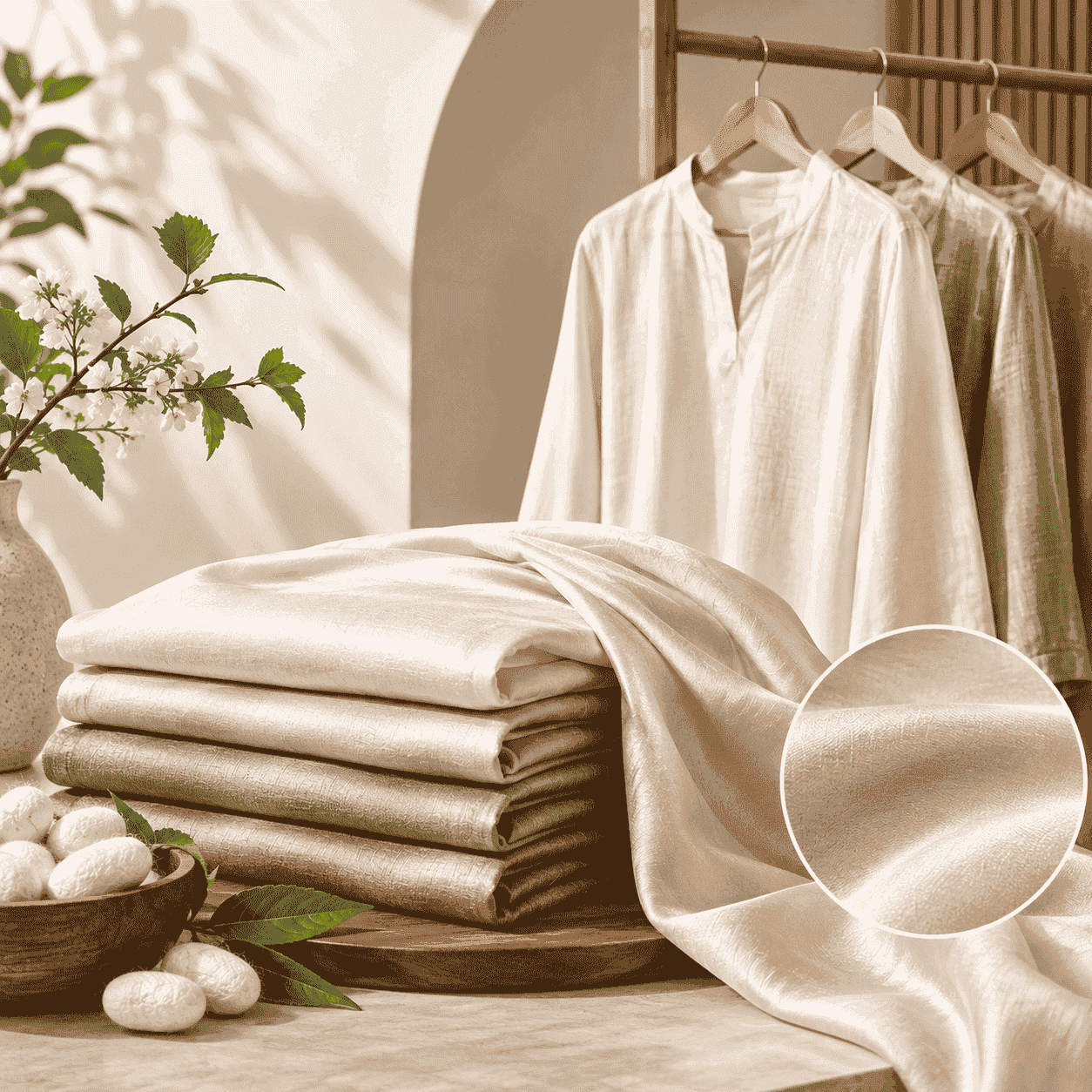 Ahimsa silk texture 3